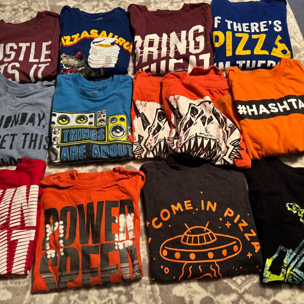 13 Place Boys Long Sleeve T-Shirt - Size L (10/12)